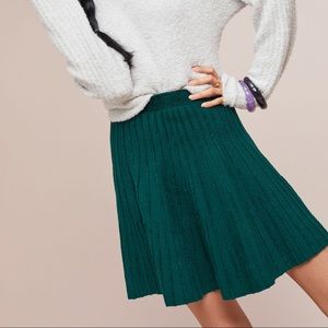 Anthropologie green skater skirt